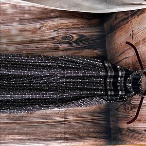 FSL Apparel Black and White Patterned Jumpsuit with pockets!